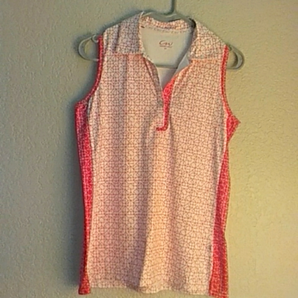 Sleeveless Ladies Golf shirt Size S